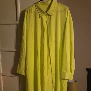 Women's Button Down Shirt - Yellow